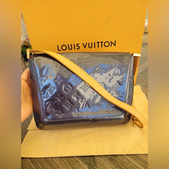 Indigo Monogram Vernis Thompson Street Bag - Picture 9 of 16